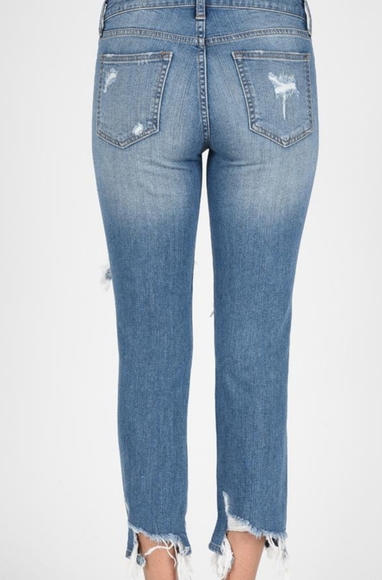 JBD Mid-rise Distressed Boyfriend Skinny with Destroyed Hem size 25 - Picture 3 of 11